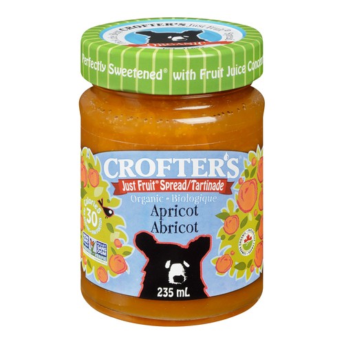 Crofters Organic Just Fruit Spread Apricot 235 ml