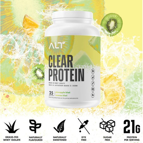 ALT Clear Protein Grass-Fed Whey Isolate Pineapple Kiwi 730 g