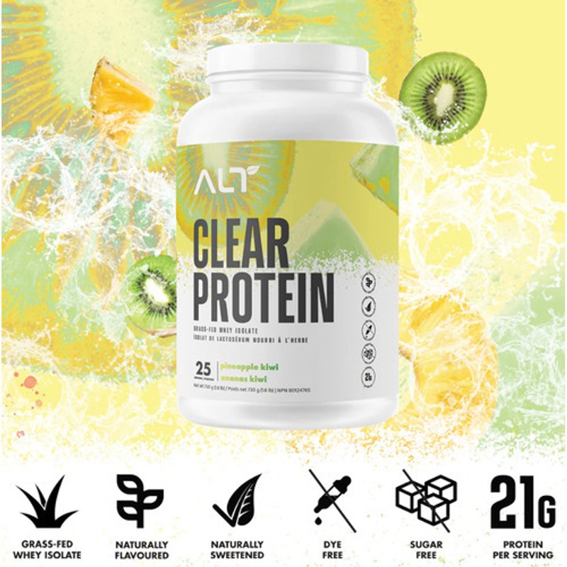 ALT Clear Protein Grass-Fed Whey Isolate Pineapple Kiwi 730 g - Voilà ...