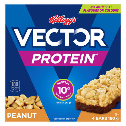 Kellogg's Vector Protein Cereal Bars Peanut 4 x 40 g