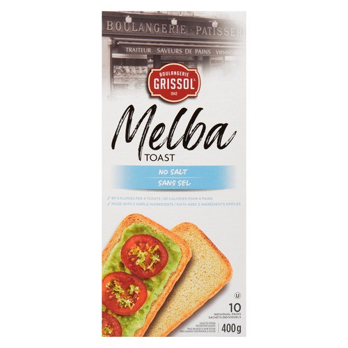 Grissol Melba Toast Unsalted 400 g
