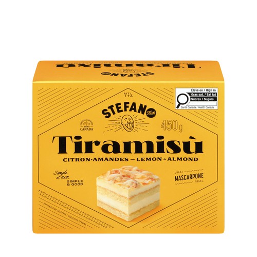 Stefano Faita Tiramisu Lemon Almond 450 g (frozen)