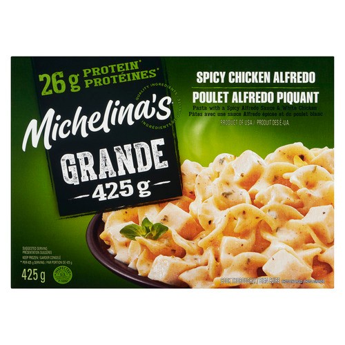 Michelina's Grande Frozen Meal Spicy Chicken Alfredo 425 g - Voilà