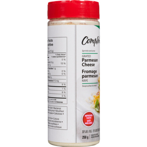 Voilà Online Grocery Delivery Compliments Grated Parmesan Cheese 250 g