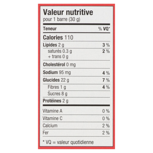 Tim Hortons Nut Free Chewy Granola Bars Apple Fritter 5 x 150 g