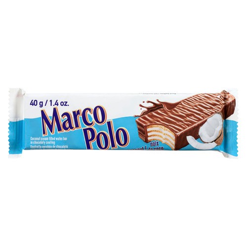 Marco Polo Wafer Bar Chocolate Covered Coconut 40 g