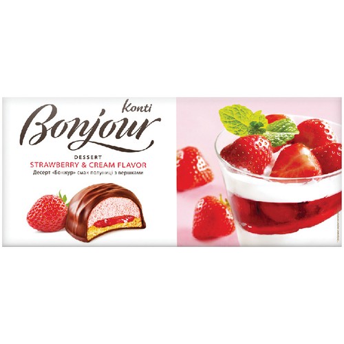 Konti Bonjour Dessert Strawberry & Cream Flavour 232 g
