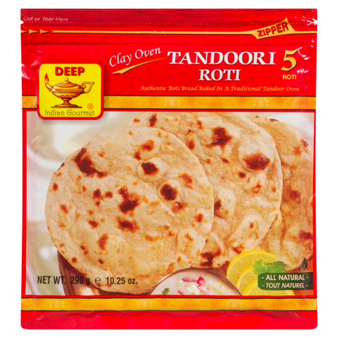 Deep Rice Roti Frozen Deep Tandoori Roti 292.12 g (frozen) - Voilà Online Groceries & Offers