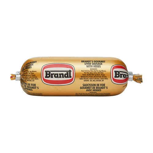G. Brandt Meat Packers Gourmet Sausage Liver With Herbs 125 g