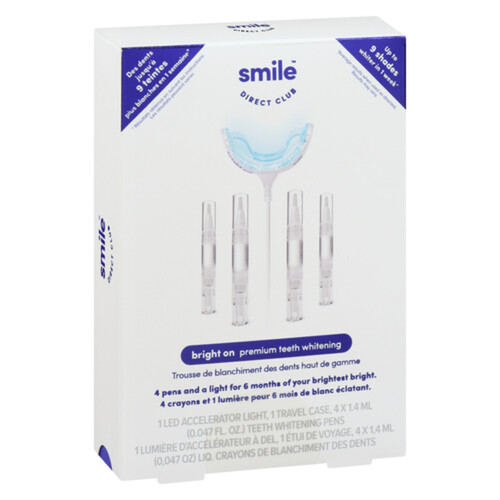 Smile Direct Club Whitening Kit 4 Pack With Light 1.4 ml