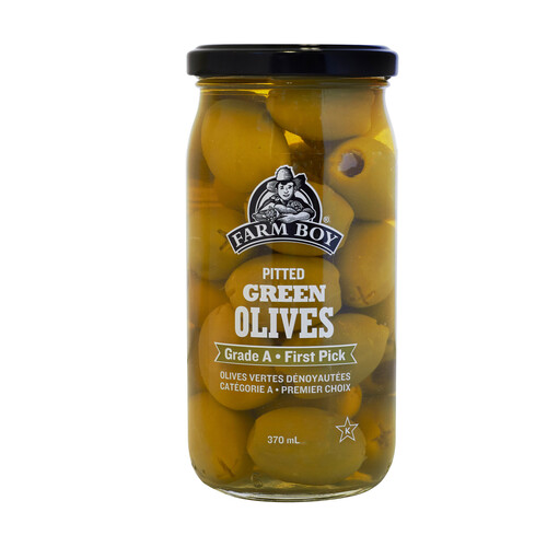 Farm Boy Pitted Green Olives 370 ml