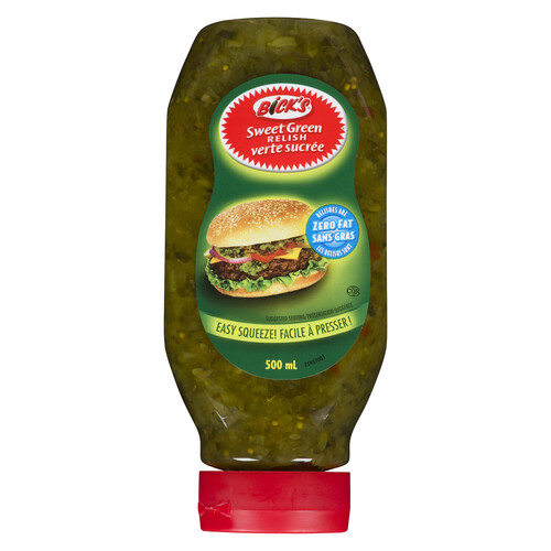 Bick's Relish Sweet Green Squeeze Bottle 500 ml