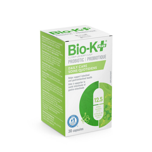 Bio-K Plus Probiotic Daily Care Capsules 30 Count