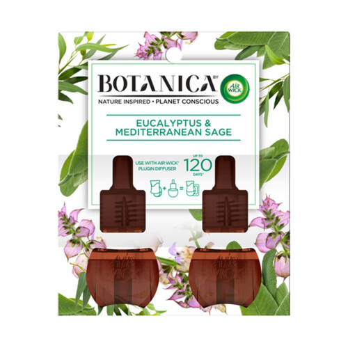 Air Wick Botanica Air Fresheners Twin Refill Eucalyptus & Mediterranean Sage 40 ml