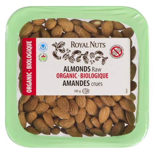 Royal Nuts Organic Almond Raw 185 g
