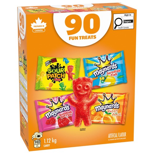 Maynards Candy Assortment For Halloween 90 Fun Treat Pouches 1.12  Kg