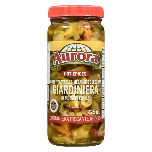 Aurora Mixed Vegetables In Oil Giardiniera Hot 225 ml