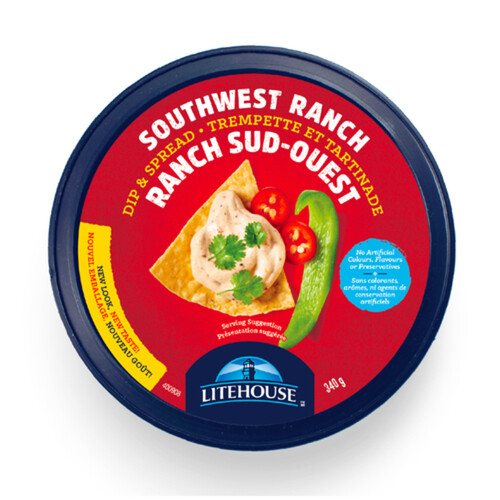 Litehouse Gluten-Free Dip & Spread Southwest Ranch 340 g