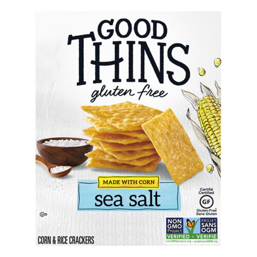 Christie Good Thins Gluten-Free Corn & Rice Crackers Sea Salt 100 g