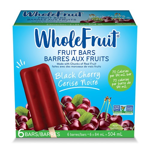 Whole Fruit Frozen Fruit Bars Black Cherry 503 g