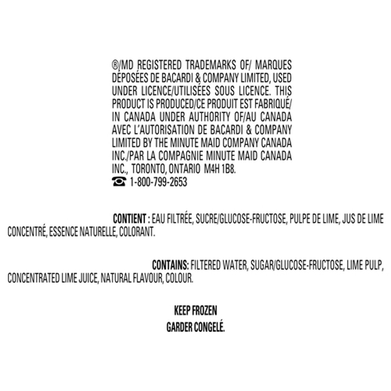 Bacardi Frozen Margarita Mixers 250 ml Voilà Online Groceries & Offers