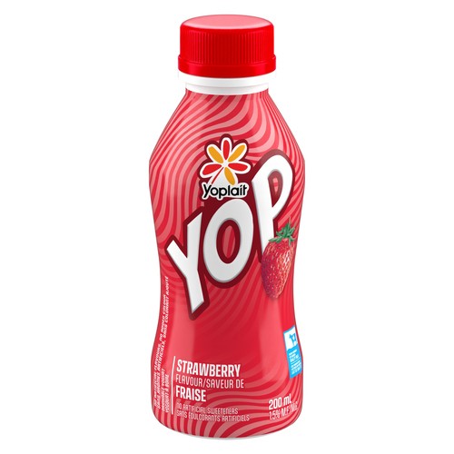 Yoplait Yop 1.5% Drinkable Yogurt Strawberry 200 ml (bottle)