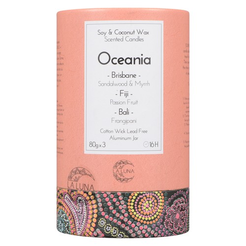 La Luna Candles Oceania Discovery Kit 3 x 80 g Pack