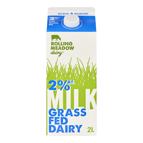 Rolling Meadow Dairy 2% Milk Grass Fed 2 L