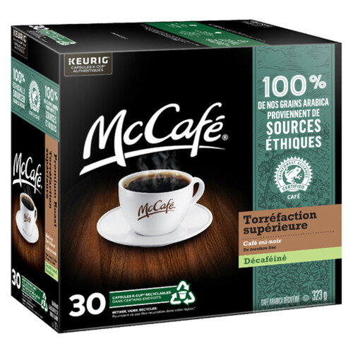 McCafé Decaffeinated Coffee Pods Medium Dark Roast 30 K-Cups 323 g