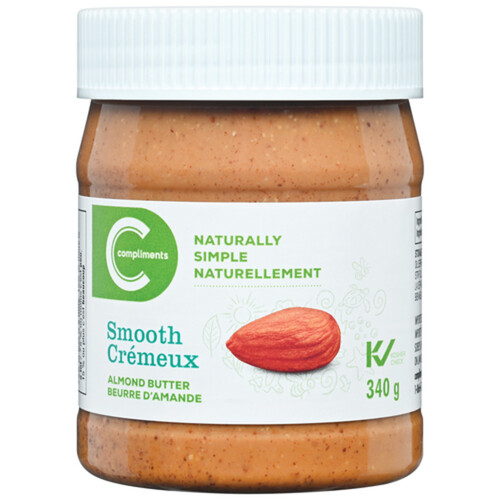 Compliments Naturally Simple Almond Butter Smooth 340 g