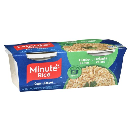 Minute Rice Fully Cooked Rice Cilantro & Lime 2 Cups x 125 g (250 g)