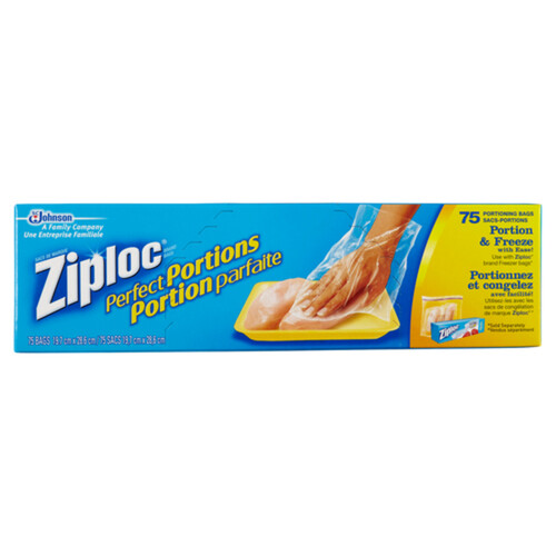 Ziploc Perfect Portions Bags 75 Bags