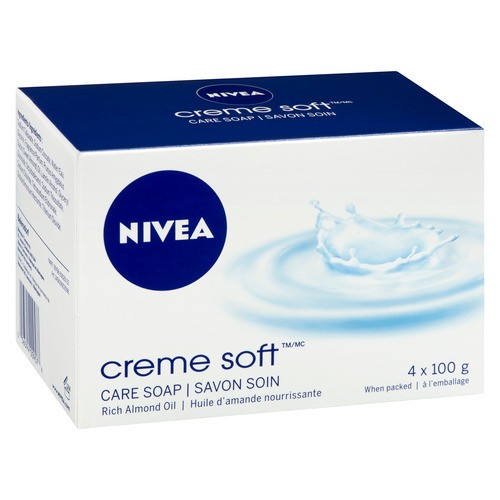 Nivea Soap Bars Soft Cream 4 x 100 g