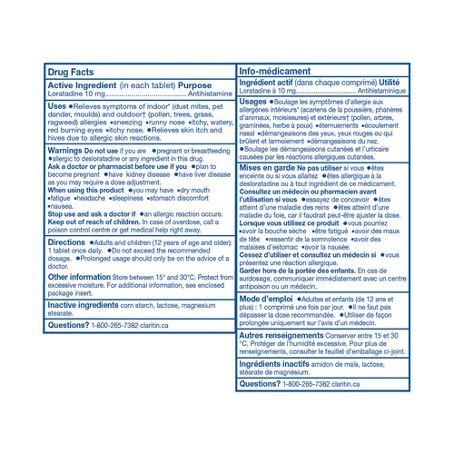 Claritin Allergy Tablets 10 mg 30 Count