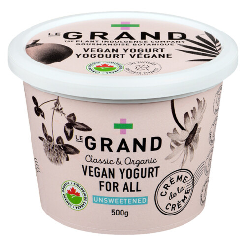 LeGrand Organic Vegan Yogurt Unsweetened 500 g
