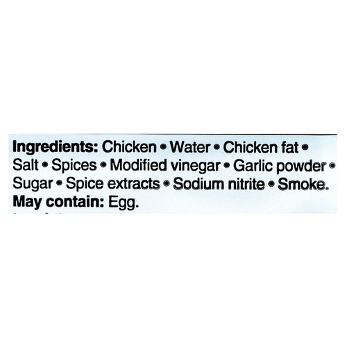 Zabiha Halal Italian Chicken Sausages Spicy 375 g