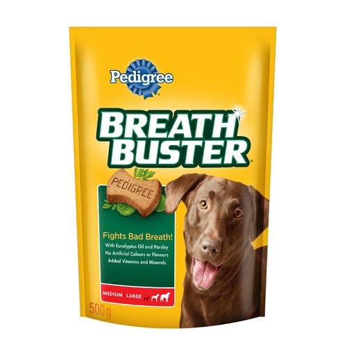 Pedigree Breathbuster Medium & Large Adult Dog Treats 500 g