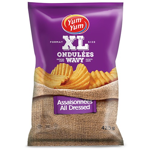Yum Yum Wavy Chips All Dressed 425 g