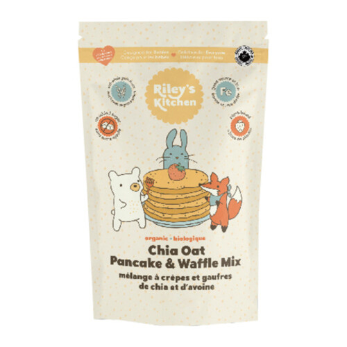 Riley's Kitchen Organic Pancake and Waffle Mix Chia Oat 400 g