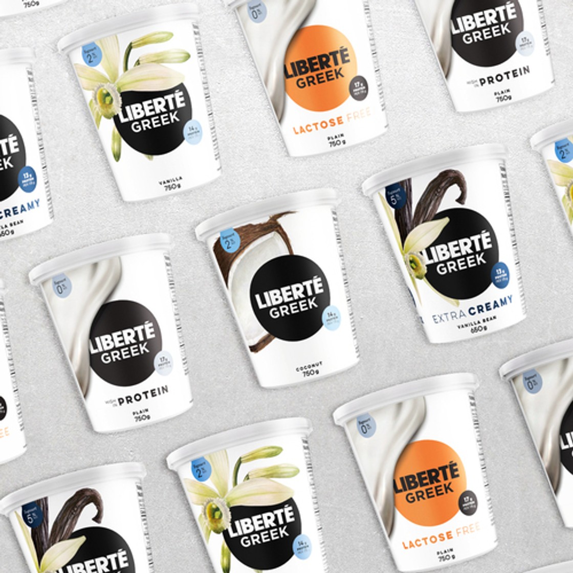 Liberté Greek 2 Yogurt High Protein Extra Fruit Black Cherry Raspberry