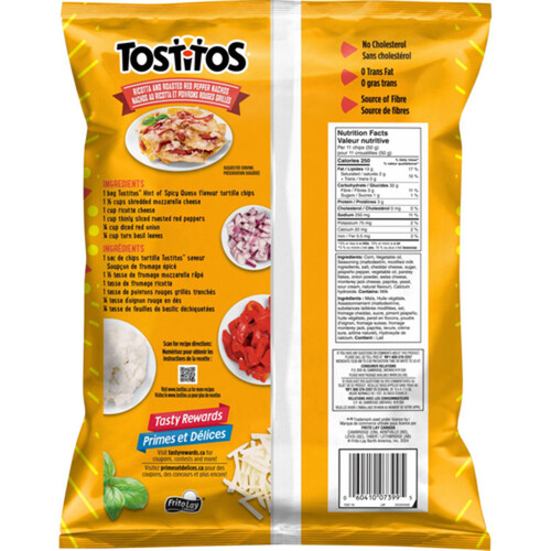 Tostitos Tortilla Chips Hint of Spicy Queso 245 g