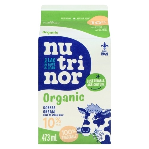 Nutrinor Organic 10% Coffee Cream 473 ml