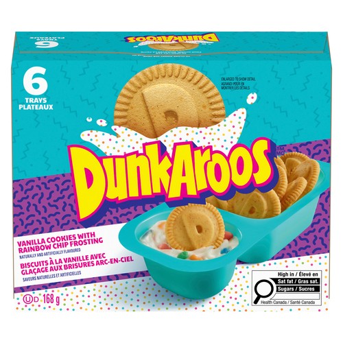 DunkAroos Vanilla Cookies Rainbow Chip Frosting 6 x 28 g