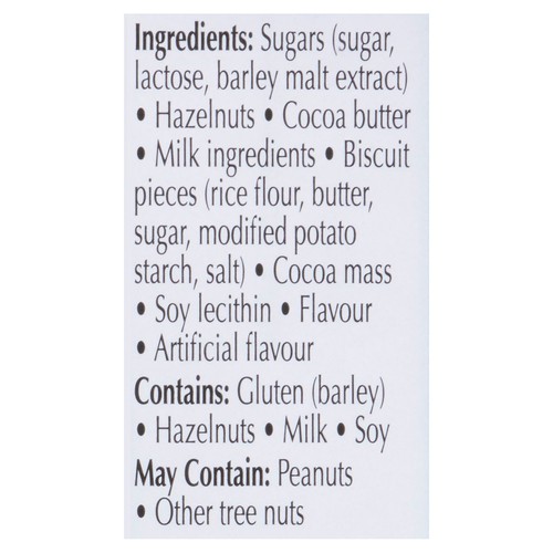 Lindt Swiss Classic Milk Chocolate Bar Hazelnuts & Crispy Cookie Pieces 150 g