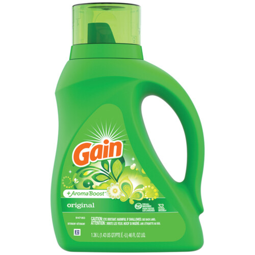 Gain Liquid Laundry Detergent Aroma Boost Original 1.36 L