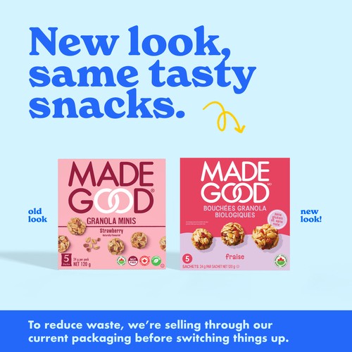 MadeGood Organic Mini Granola Strawberry 5 x 24 g