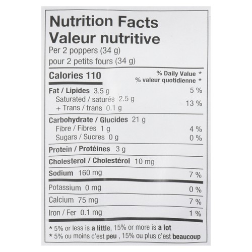 Quesava Gluten-Free Cheese Popper 3 Cheese 210 g (frozen)