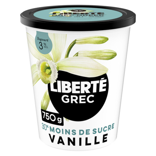 Liberté Greek 3 Low Sugar Yogurt Vanilla High Protein 750 g Voilà Online Groceries & Offers