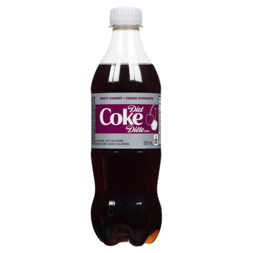 Diet Coke Soft Drink Diet Fiesty Cherry 500 ml