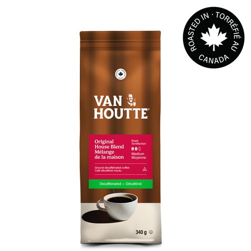 Van Houtte Ground Coffee Decaffeinated House Blend 340 g